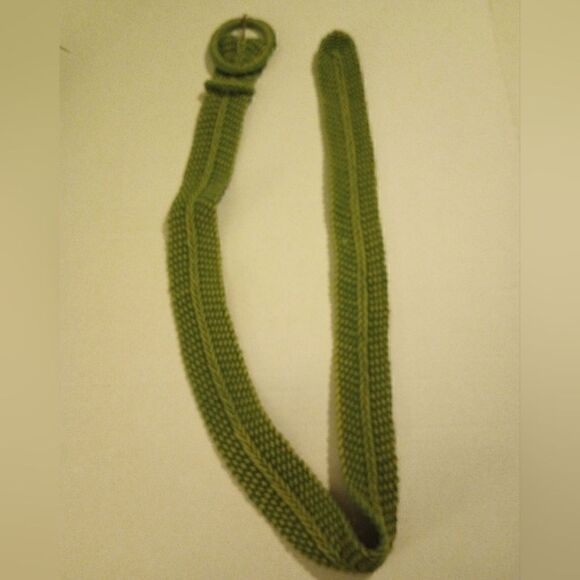 Green and Yellow woven belt - Picture 7 of 11